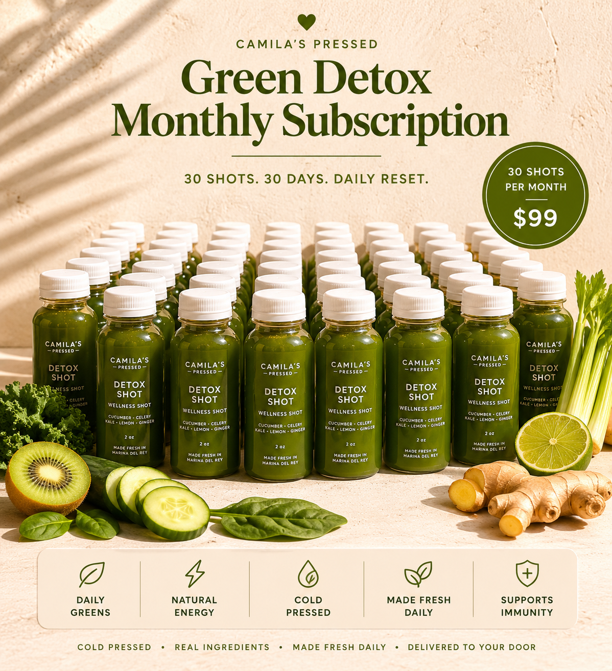 30 X Detox Boost • 2 oz • Weekly Delivery 🌿